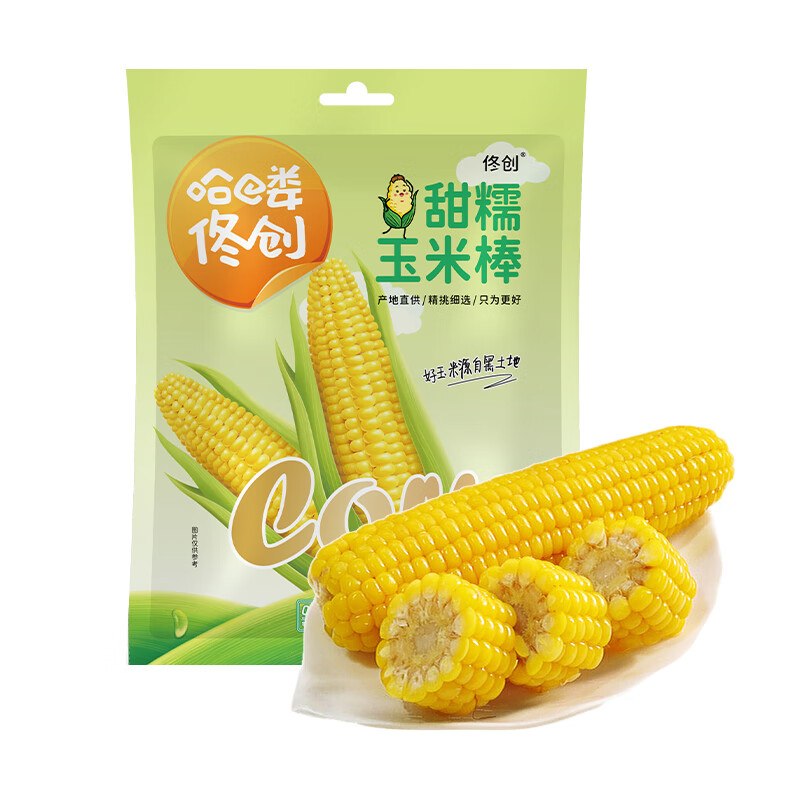 佟创 东北黄糯玉米200g*6个