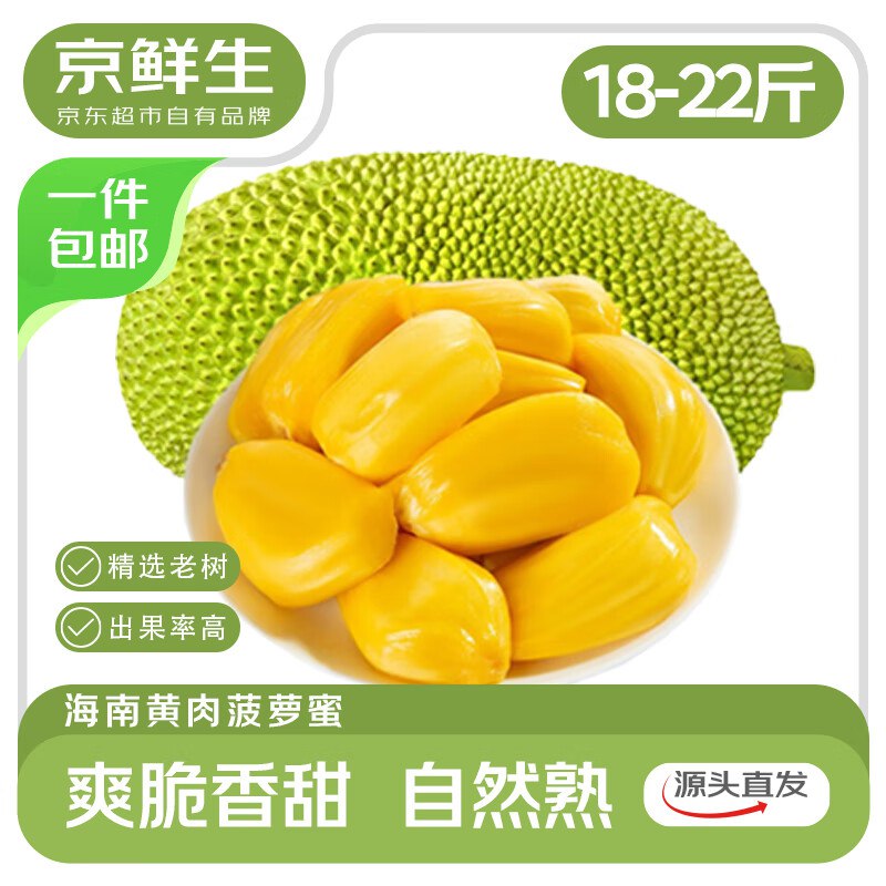 自营京鲜生 海南菠萝蜜 18-22斤